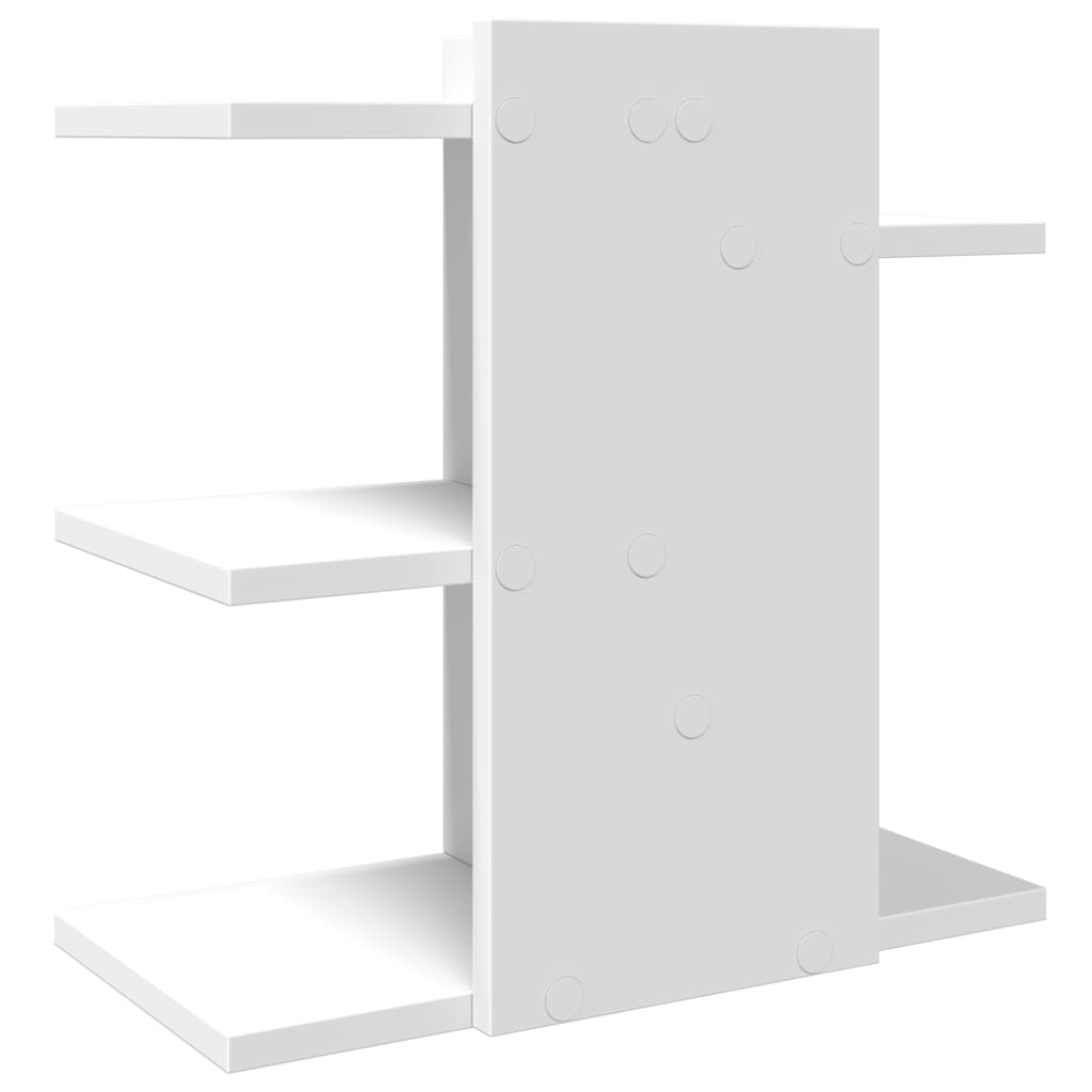 Organizator za stol bijeli 42 x 21,5 x 42 cm konstruirano drvo