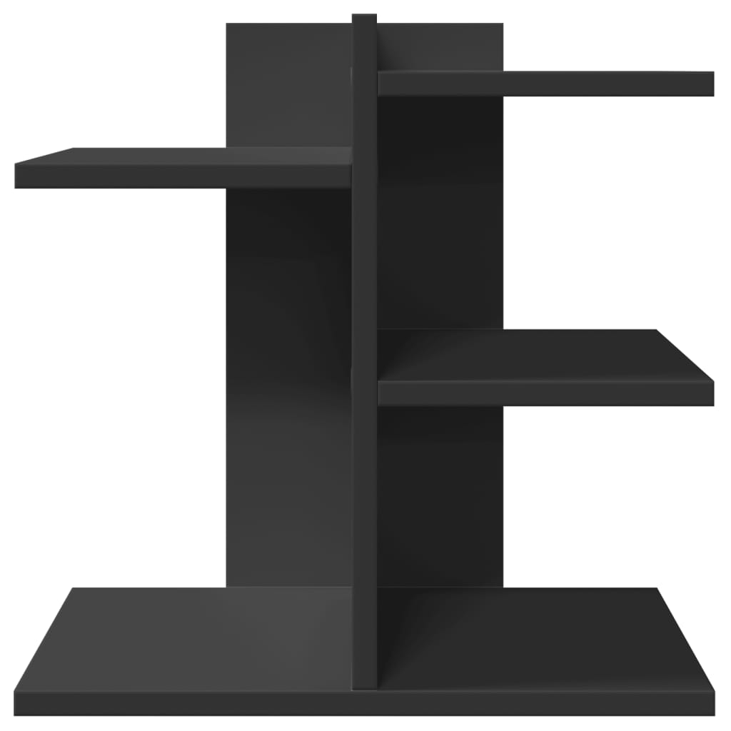 Organizator za stol crni 42 x 21,5 x 42 cm konstruirano drvo