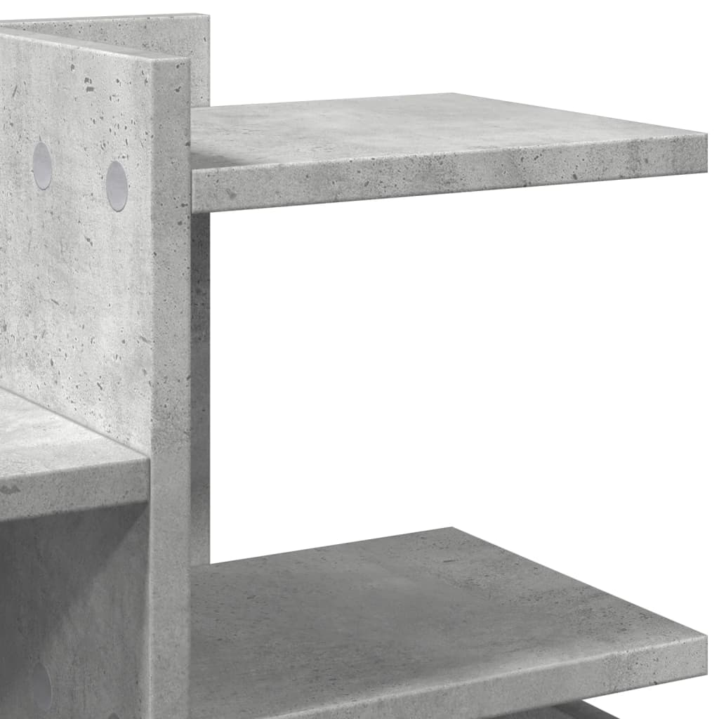 Organizator za stol boja betona 49x20x52,5 cm konstruirano drvo