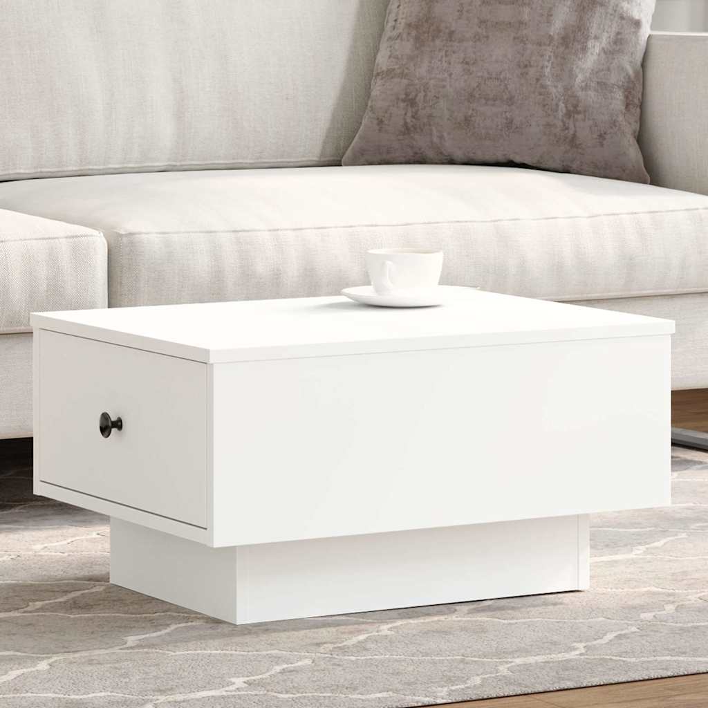Stolić za kavu bijeli 60x45x31 cm od konstruiranog drva
