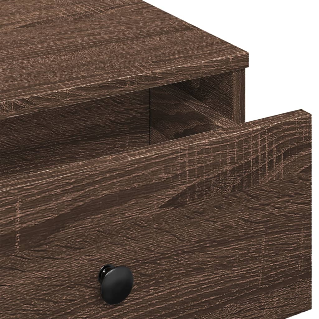 Stolić za kavu Smeđa hrasta 90x90x28 cm konstruirano drvo