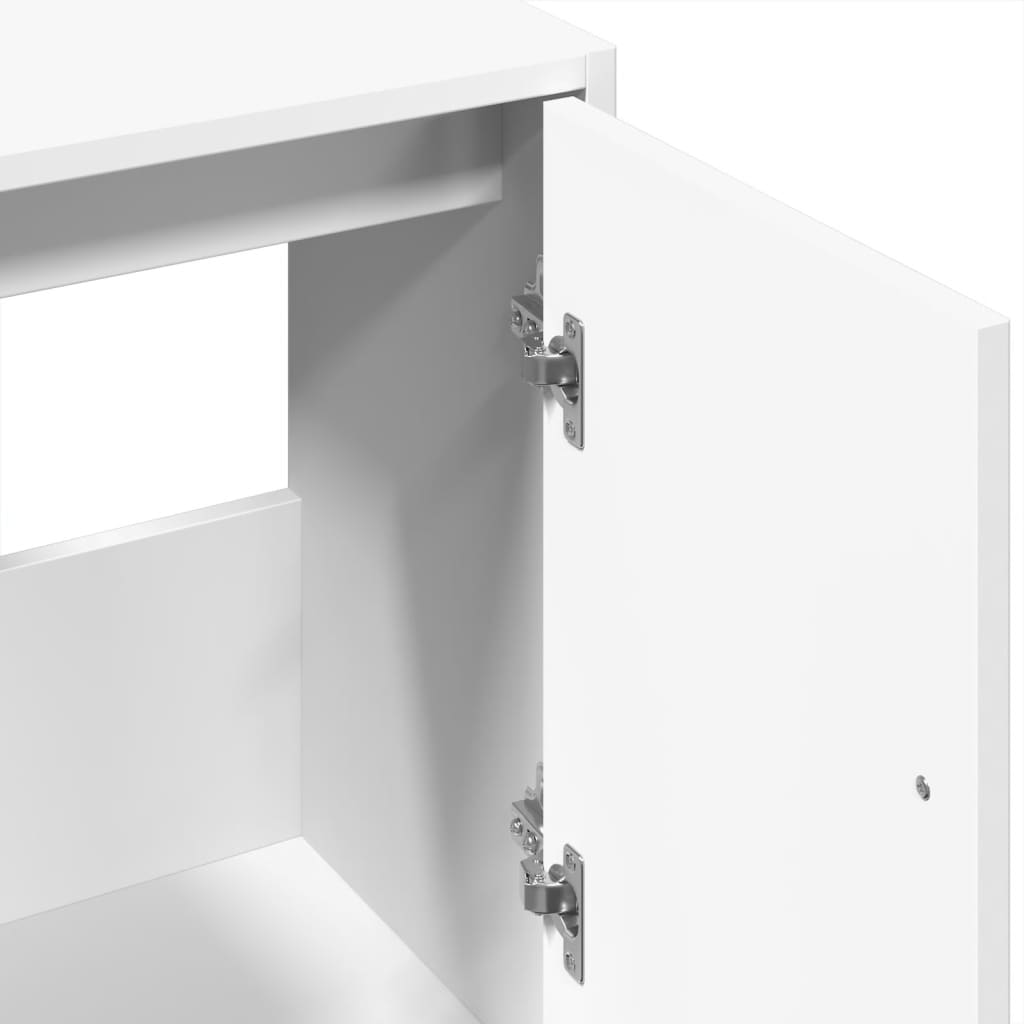 Ormarić za umivaonik bijeli 63 x 29 x 55 cm konstruirano drvo