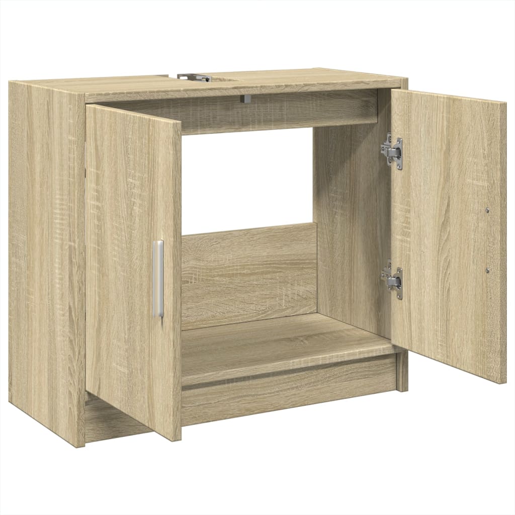 Ormarić za umivaonik boja hrasta 63x29x55 cm konstruirano drvo