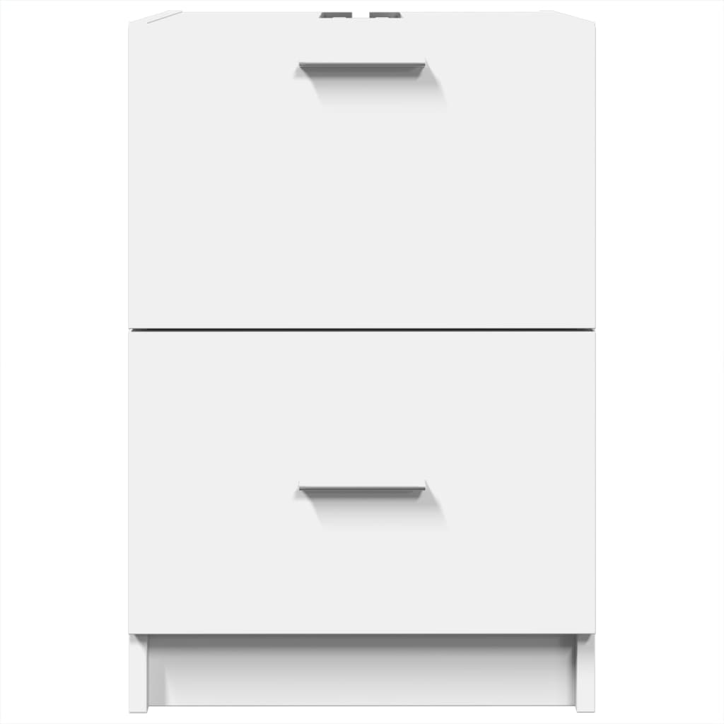 Ormarić za umivaonik bijeli 40 x 37 x 59 cm konstruirano drvo
