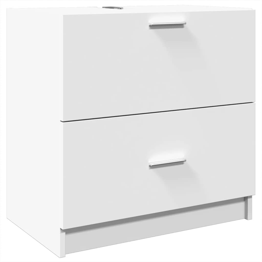 Ormarić za umivaonik bijeli 59 x 37 x 59 cm konstruirano drvo