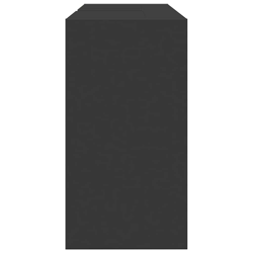 Ormarić za umivaonik crni 90 x 29 x 55 cm konstruirano drvo