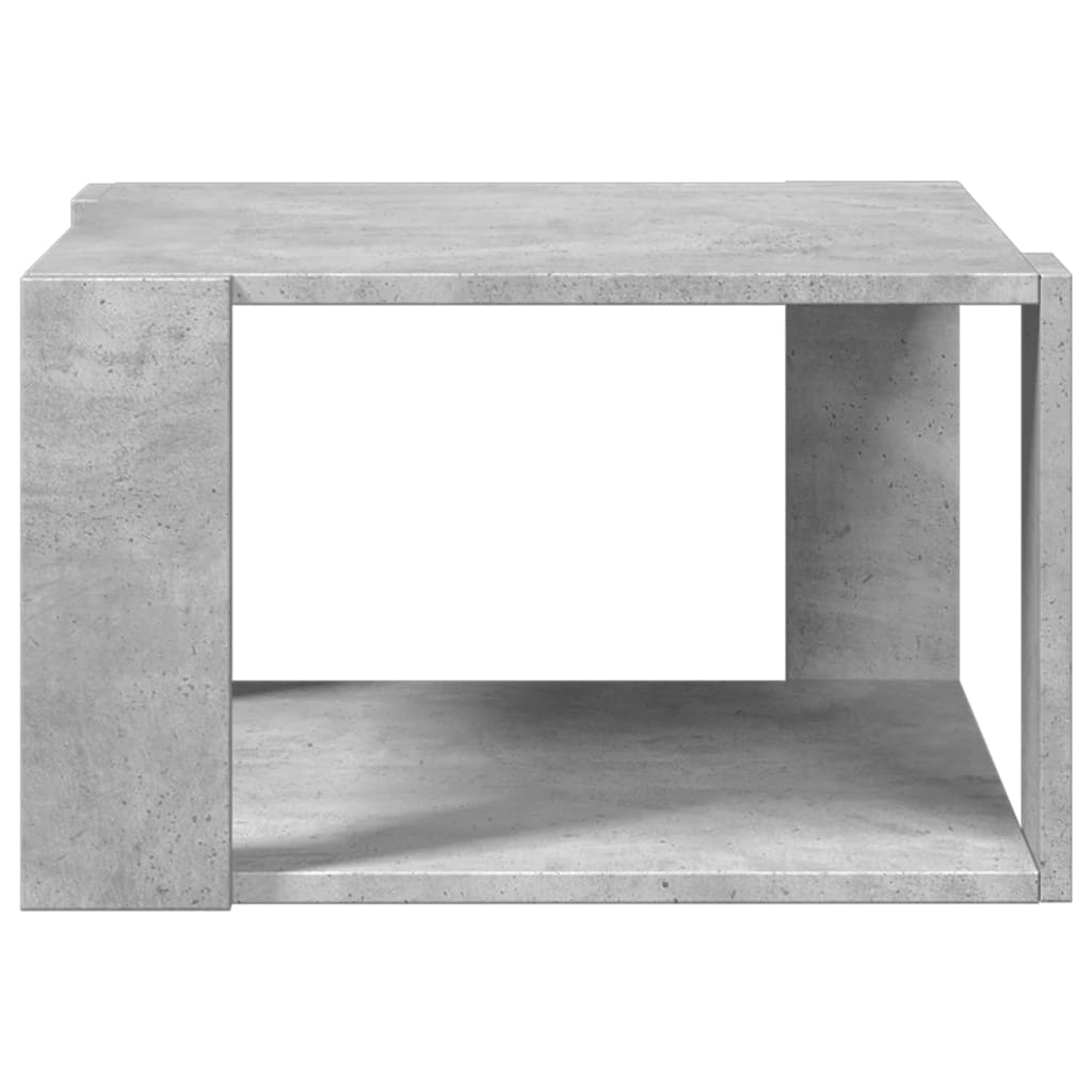 Stolić za kavu boja betona 51,5x51,5x30 cm konstruirano drvo