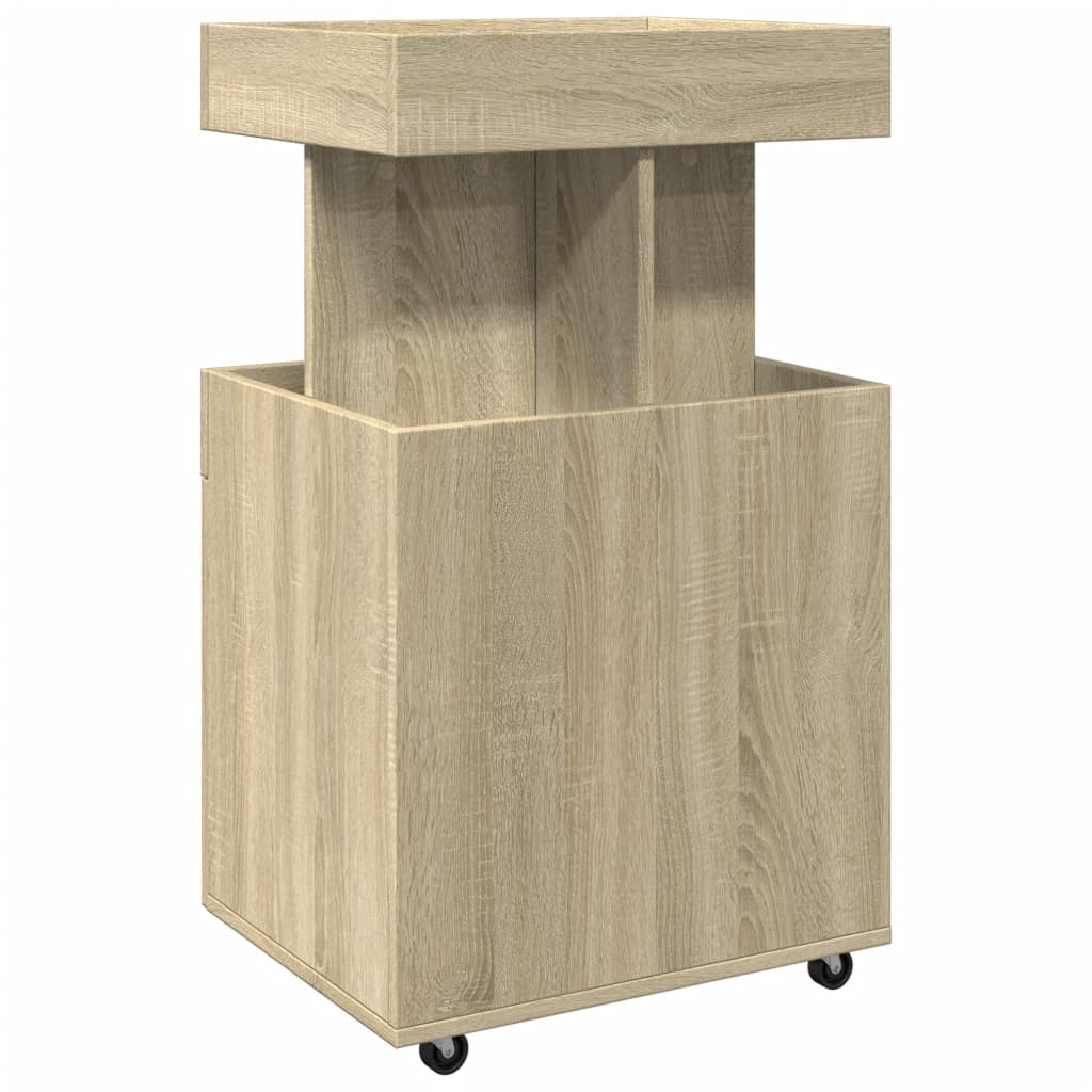 Barska kolica boja hrasta sonome 50x41x89 cm konstruirano drvo
