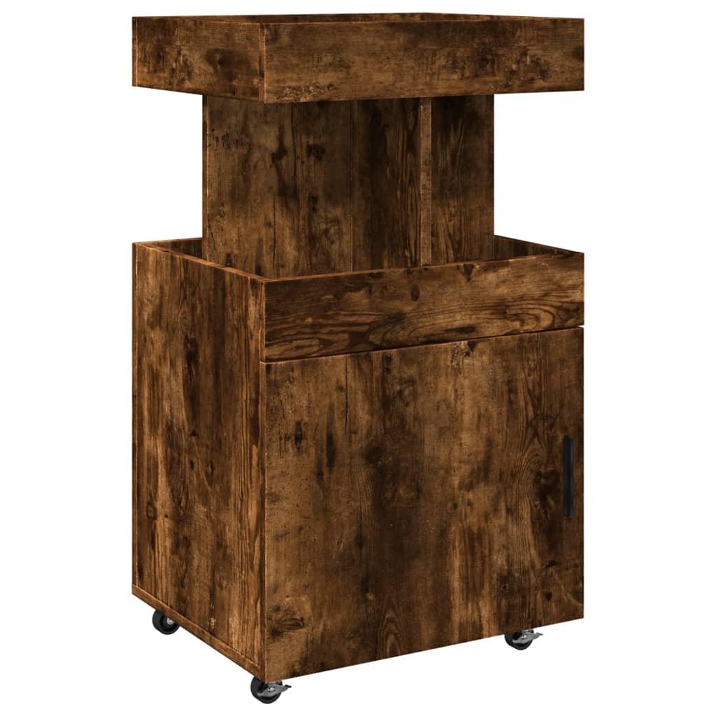 Barska kolica boja hrasta 50 x 41 x 89 cm konstruirano drvo