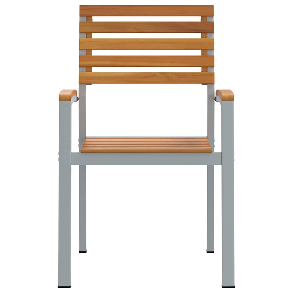Vrtna stolica 6 pcs Smeđa 56 x 57 x 87 cm Čvrsto drvo akacije
