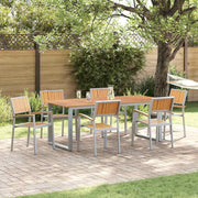 Stolica koja se može slagati 6 pcs Smeđa 56 x 57 x 87 cm