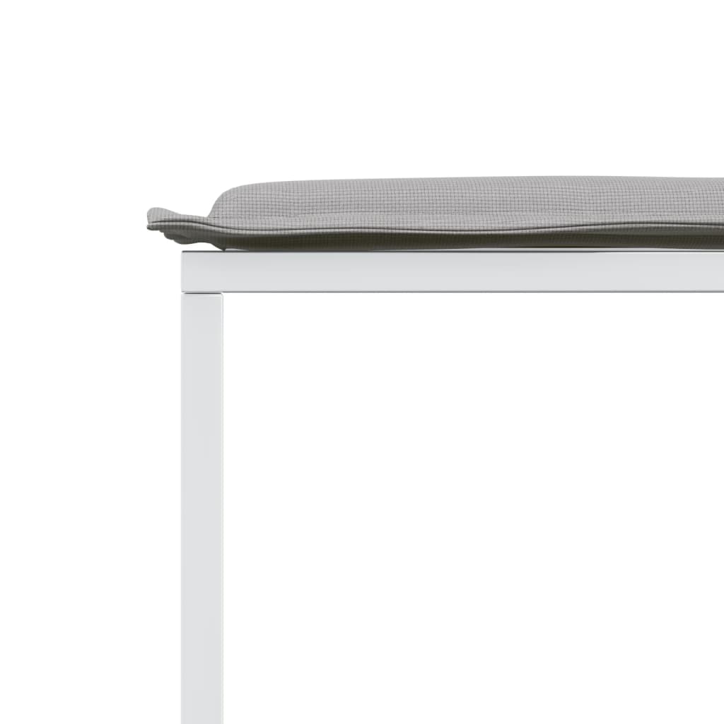 15-dijelni vrtni blagovaonski set s jastucima bijeli tekstilena
