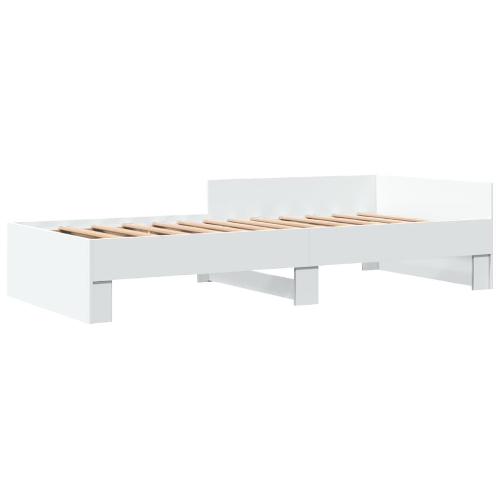 Okvir za krevet bijeli 90x200 cm konstruirano drvo
