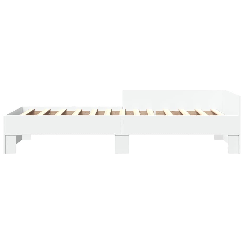 Okvir za krevet bijeli 90x200 cm konstruirano drvo
