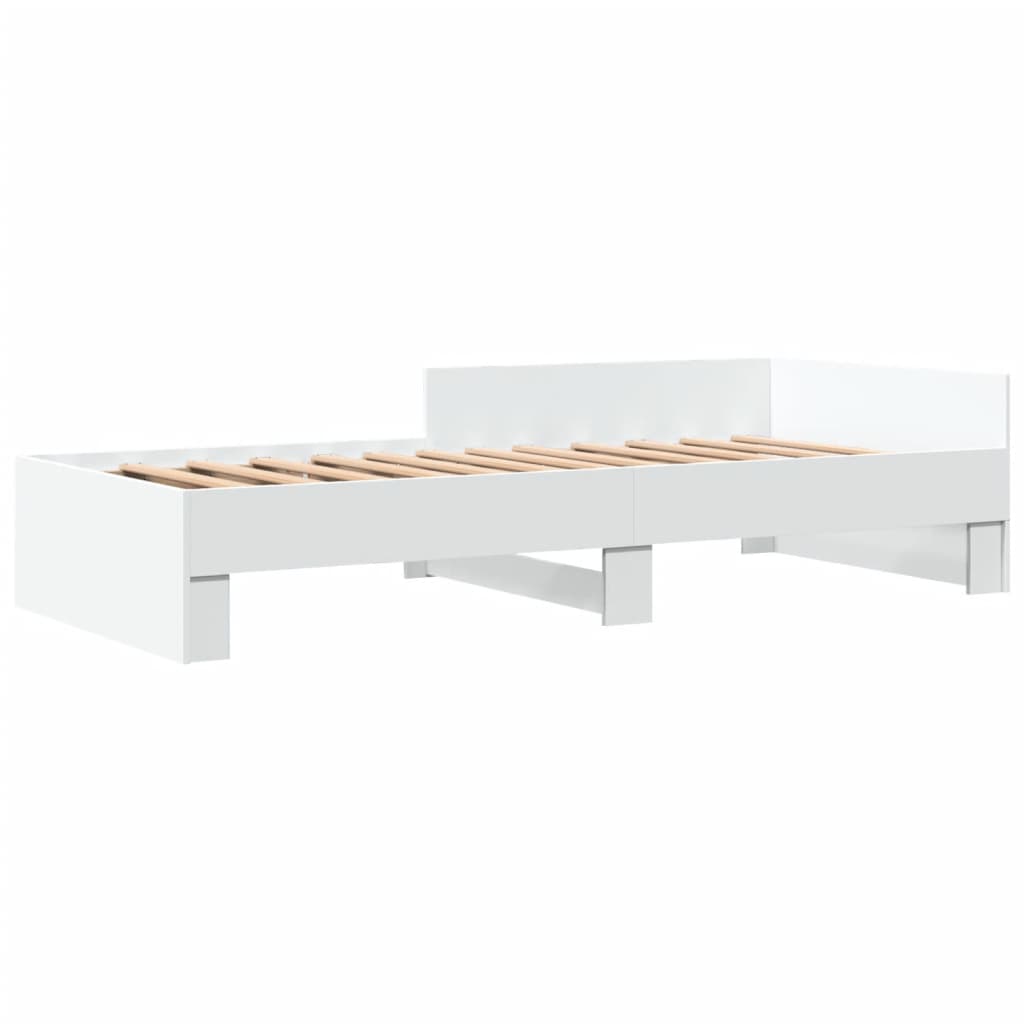 Okvir za krevet bijeli 75x190 cm konstruirano drvo