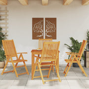5-dijelni vrtni blagovaonski set 85x85x74 cm od masivnog bagremovog drva