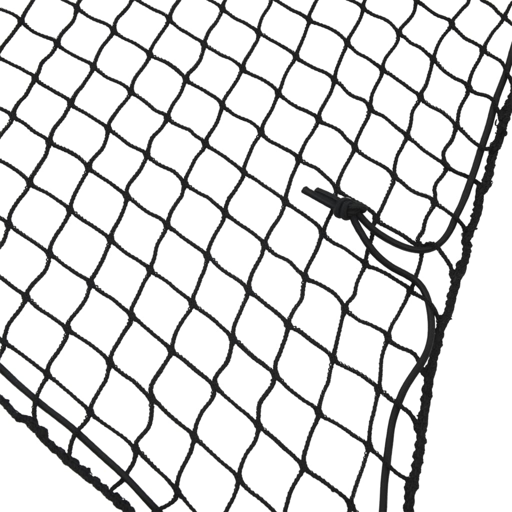 Mreža za prikolicu s elastičnim užetom crna 7 x 3,5 m PP