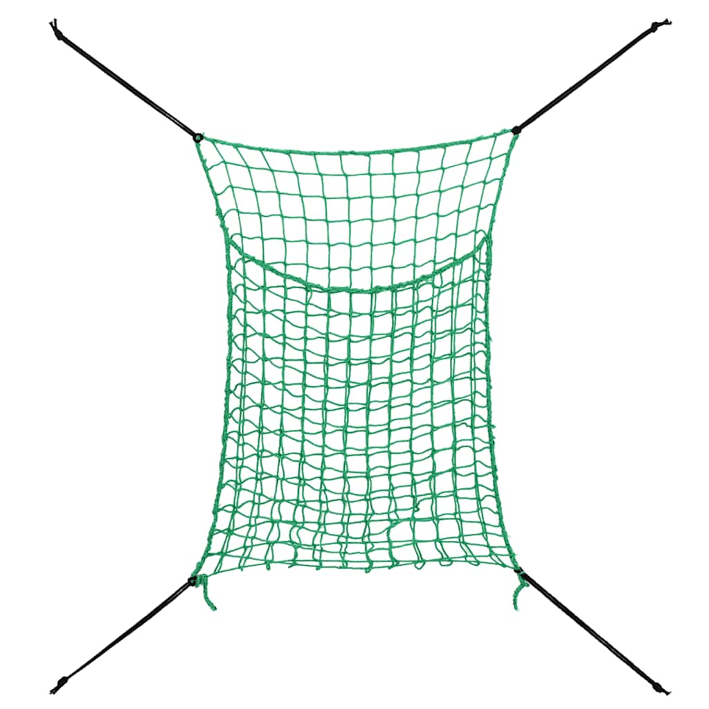 Mreže za sijeno 2 kom pravokutne zelene 90 x 60 cm PP