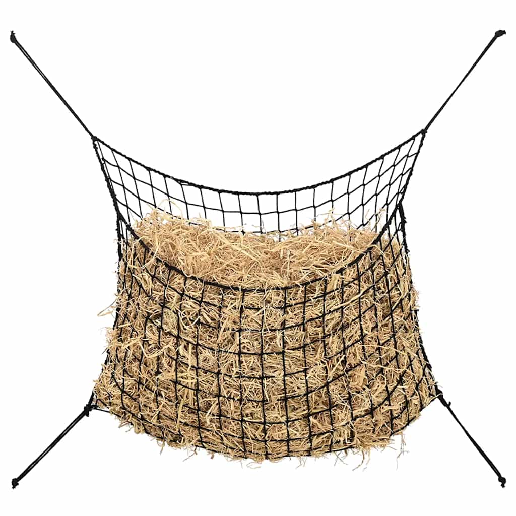 Mreže za sijeno 2 kom pravokutne crna 100x90 cm PP