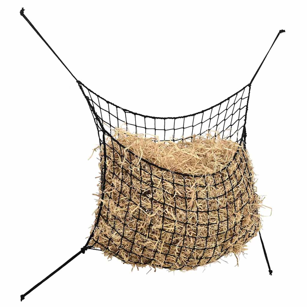 Mreže za sijeno 2 kom pravokutne crna 200x120 cm PP