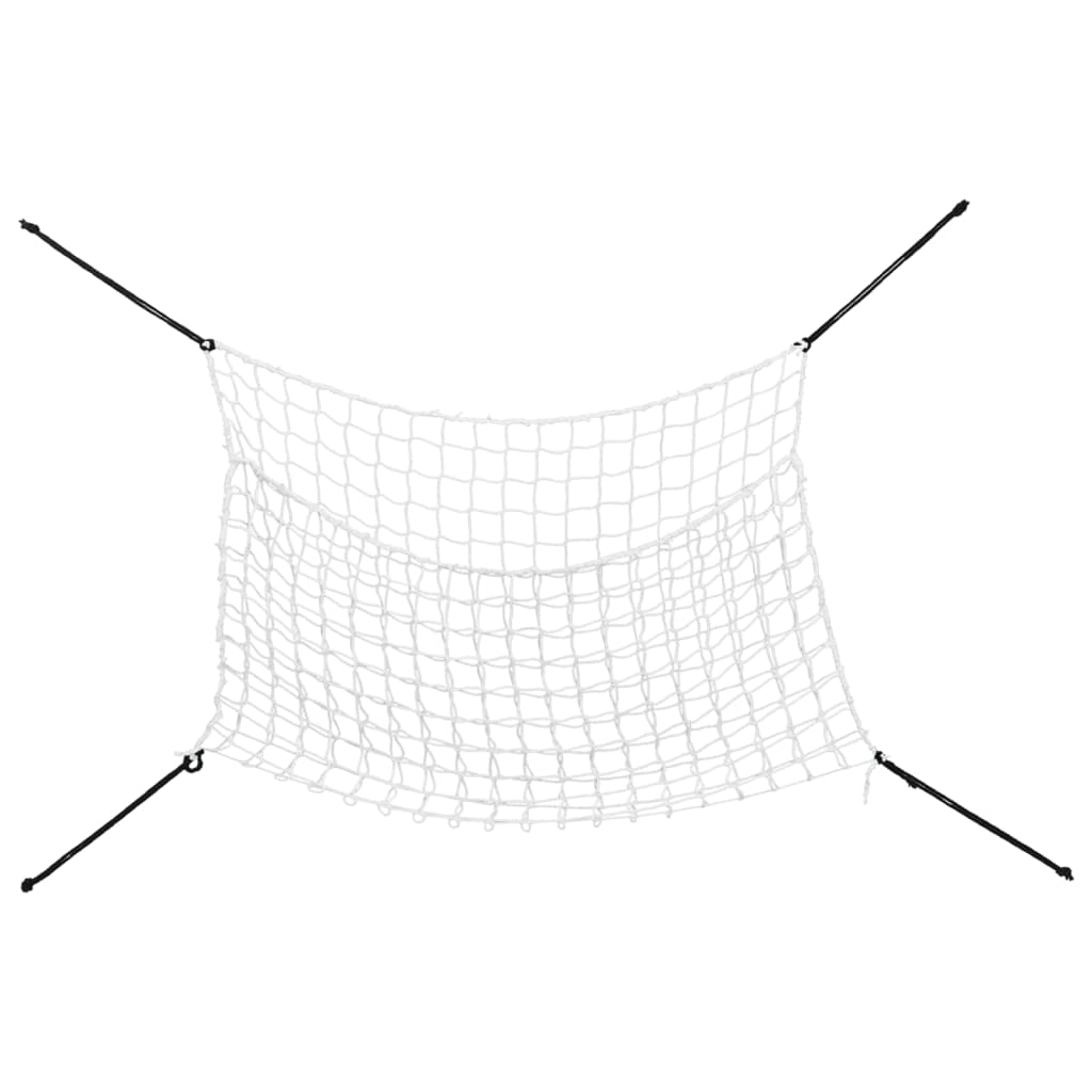 Mreže za sijeno 2 kom pravokutne bijele 150x90 cm PP