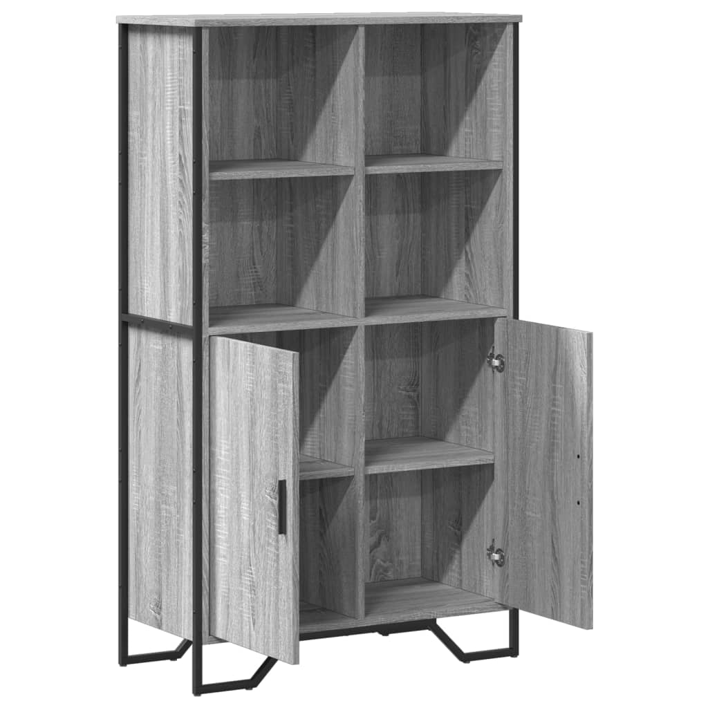 Visoka komoda boja hrasta 79,5x35,5x137,5 cm konstruirano drvo