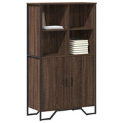 Visoka komoda boja hrasta 79,5x35,5x137,5 cm konstruirano drvo