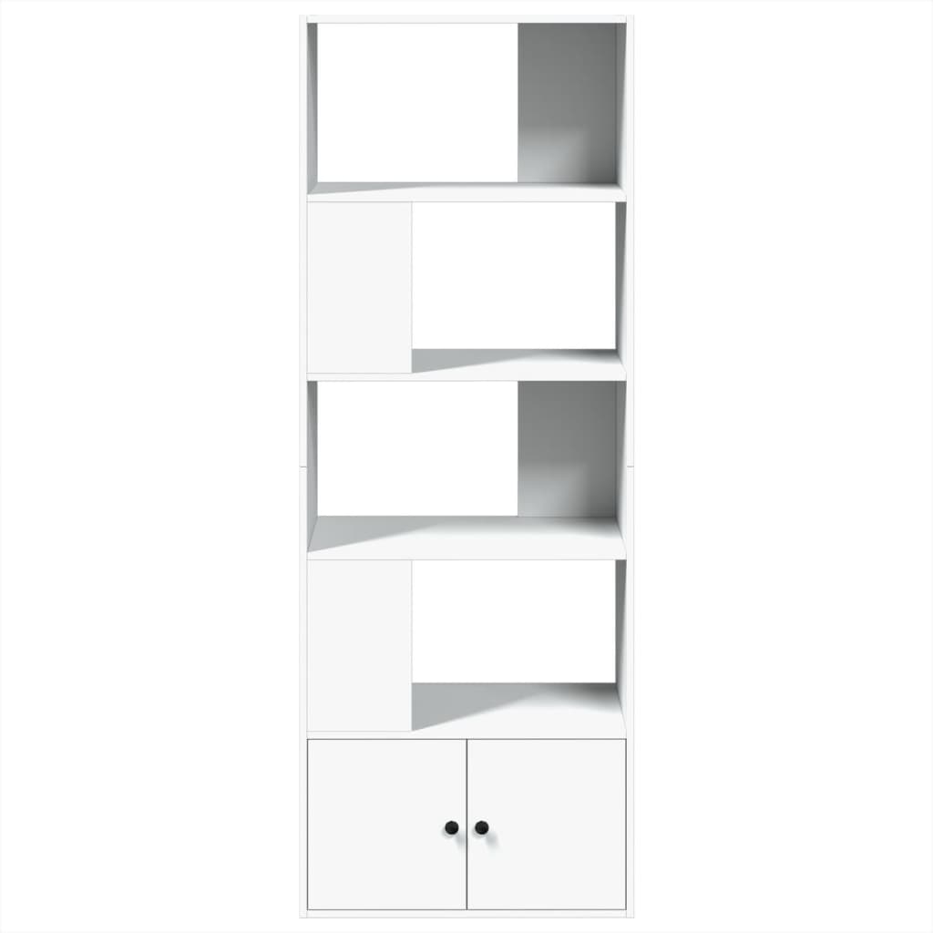Regal za knjige bijeli 70 x 36 x 189 cm od konstruiranog drva