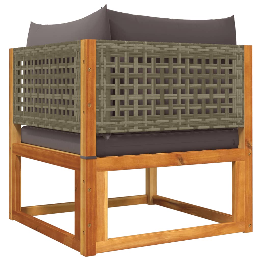 Vrtni set od 5 dijelova s jastucima, akacija i ratan