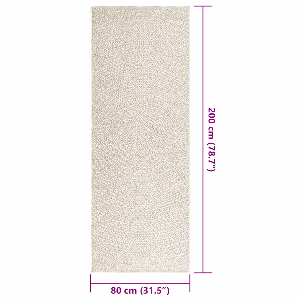 Tepih ZIZUR 80 x 200 cm s izgledom jute unutarnji i vanjski