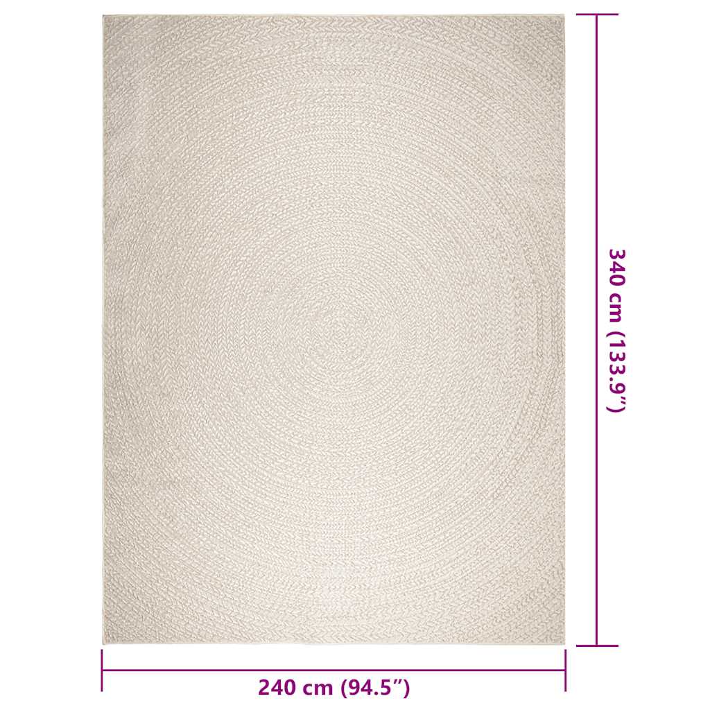 Tepih ZIZUR 240 x 340 cm s izgledom jute unutarnji i vanjski