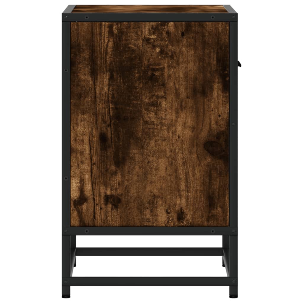 Noćni ormarići 2 kom boja hrasta 40x31x50 cm konstruirano drvo