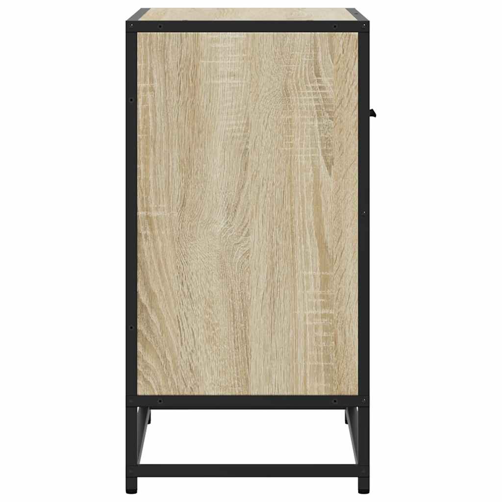 Noćni ormarić Sonoma hrast 60x31x60cm Konstruirano drvo i metal