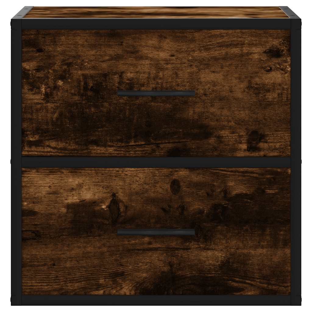 Zidni noćni ormarići 2 kom dimljeni hrast 40x31x39,5 cm