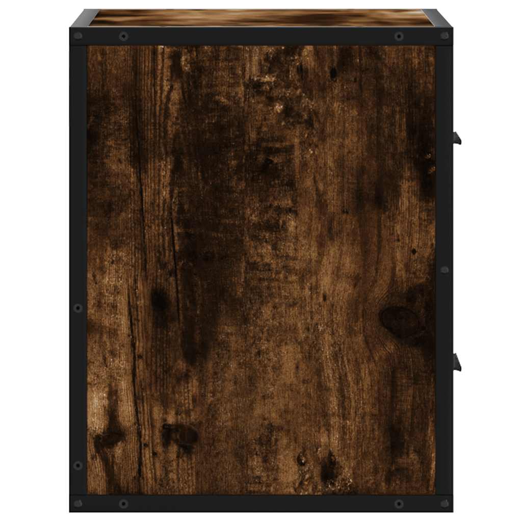 Zidni noćni ormarići 2 kom dimljeni hrast 40x31x39,5 cm
