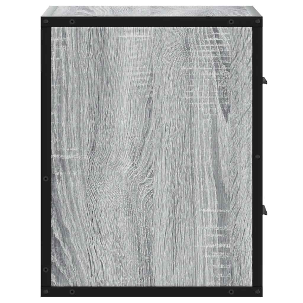Zidni noćni ormarići 2 kom Sivi Sonoma 40x31x39,5 cm