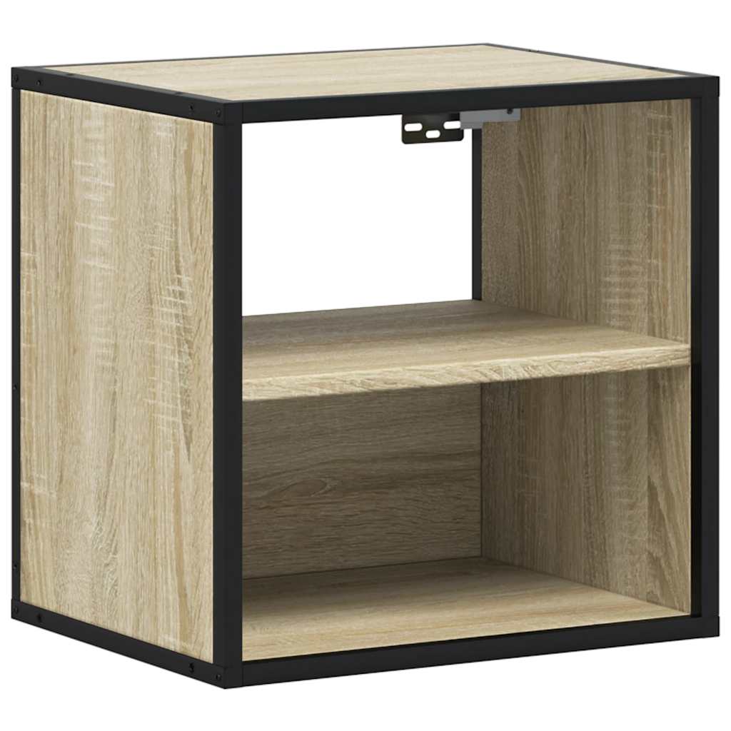 Zidni noćni ormarići 2 kom sonoma hrast 40x31x39,5 cm