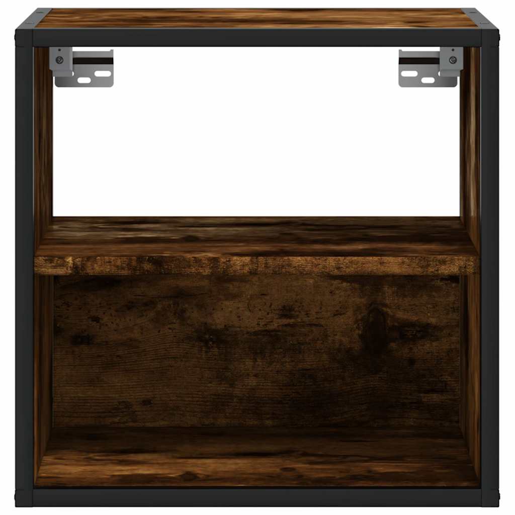 Zidni noćni ormarići 2 kom dimljeni hrast 40x31x39,5 cm