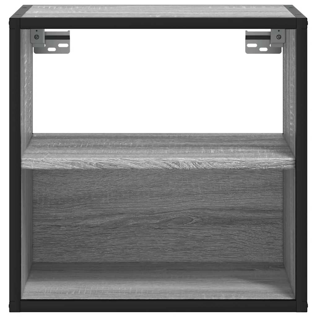 Zidni noćni ormarići 2 kom Sivi Sonoma 40x31x39,5 cm