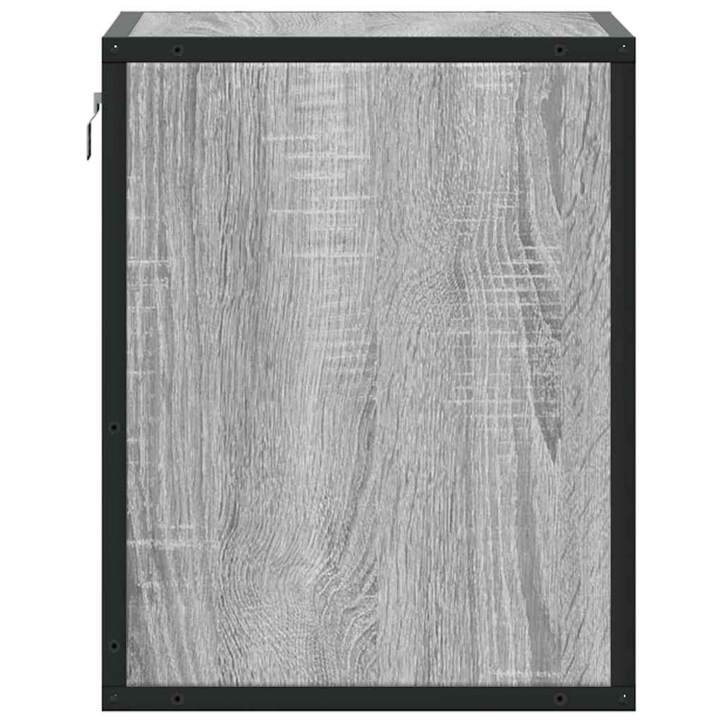 Zidni noćni ormarići 2 kom Sivi Sonoma 40x31x39,5 cm