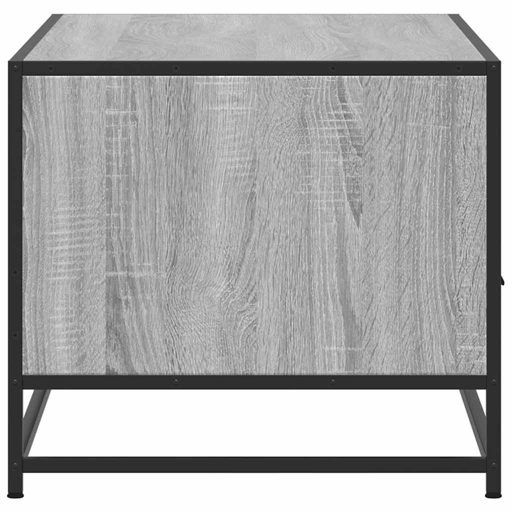 Stolić za kavu siva boja hasta 100x50x45 cm od drva i metala