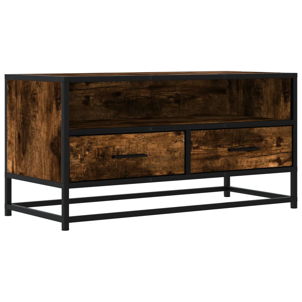 TV ormarić boja dimljenog hrasta 80x34,5x40 cm konstruirano