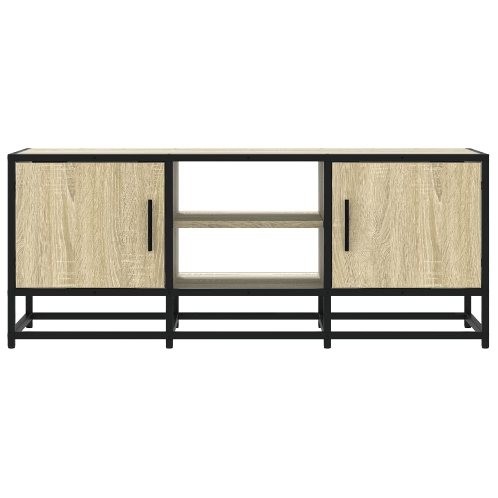 TV ormarić boja hrasta 100x35x41 cm konstruirano drvo i metal