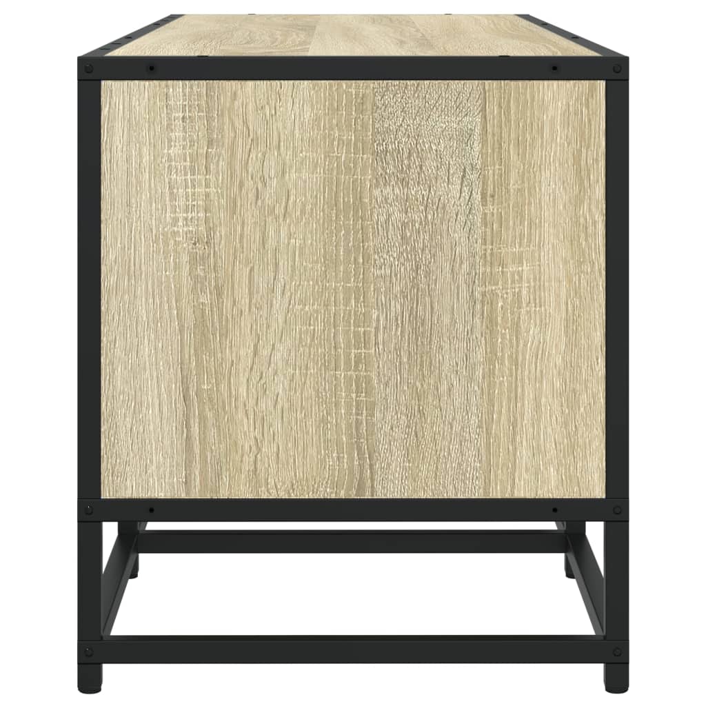 TV ormarić boja hrasta 100x35x41 cm konstruirano drvo i metal