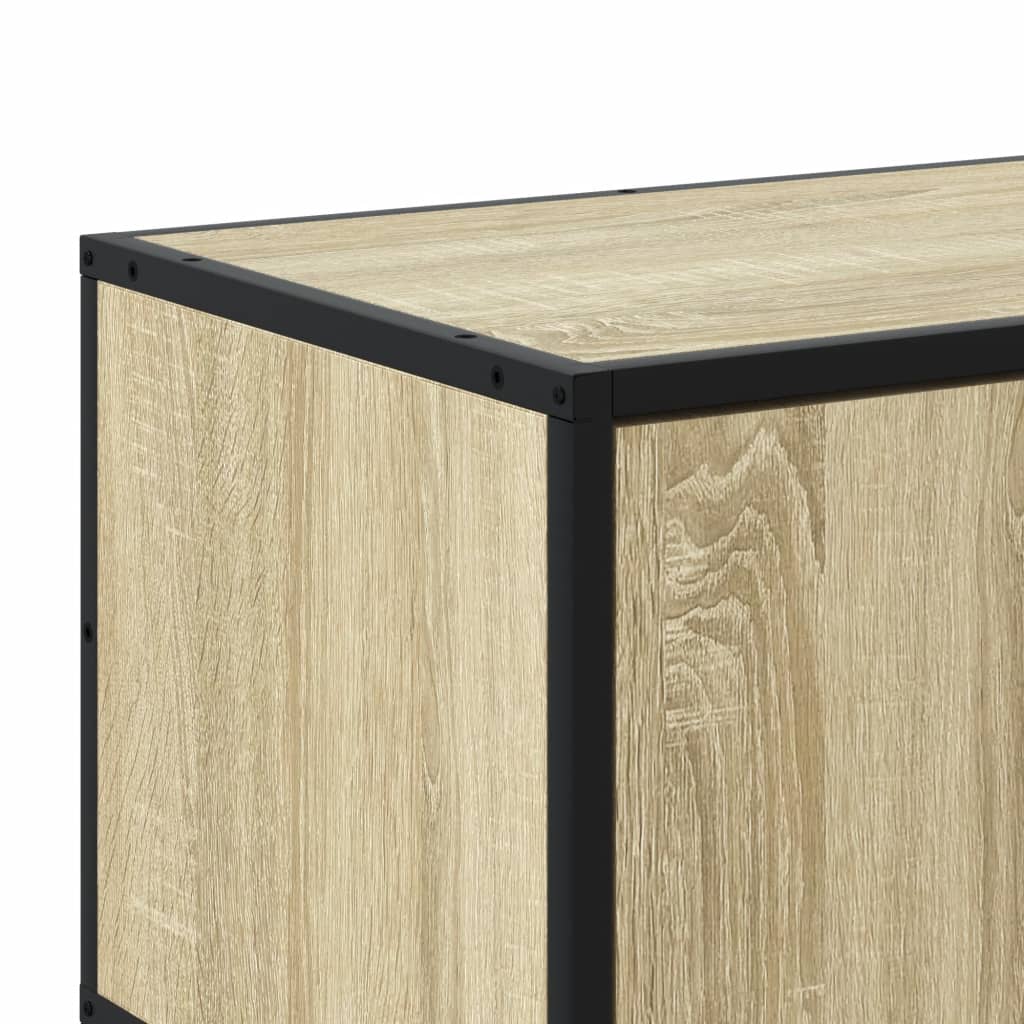 TV ormarić boja hrasta 100x35x41 cm konstruirano drvo i metal
