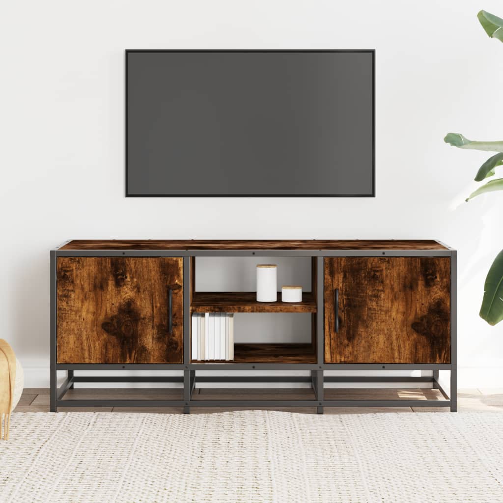 TV ormarić boja dimljenog hrasta 100x35x41 cm konstruirano