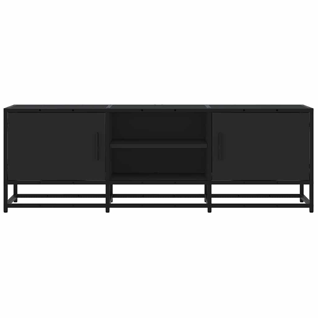 TV ormarić crni 120x35x41 cm Konstruirano drvo i metal