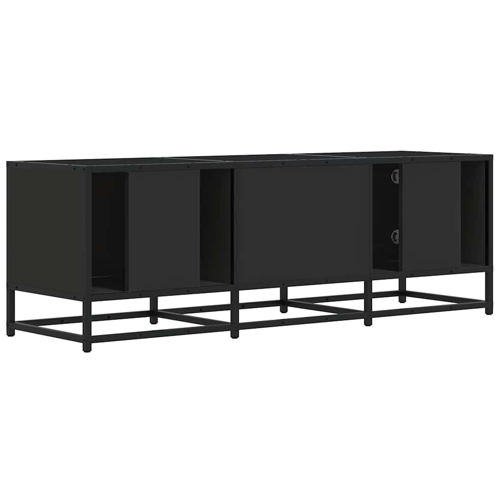TV ormarić crni 120x35x41 cm Konstruirano drvo i metal