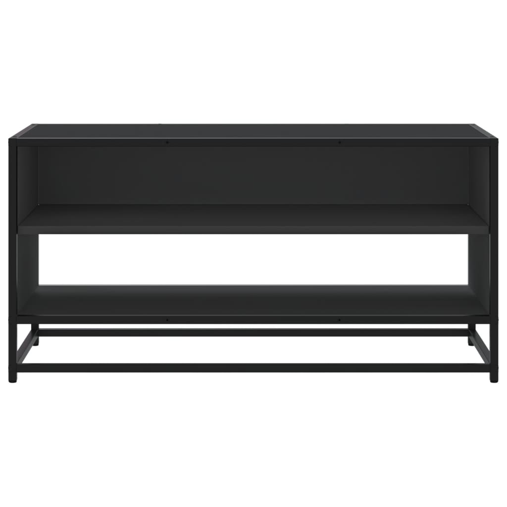 TV ormarić crni 91 x 40 x 46 cm konstruirano drvo i metal
