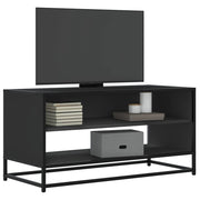 TV ormarić crni 91 x 40 x 46 cm konstruirano drvo i metal